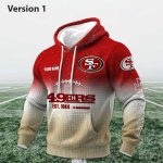 Personalized 49ers EST 1944 Football Waffle Hoodie