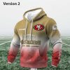 Personalized 49ers EST 1944 Football Waffle Hoodie 2
