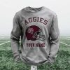 Personalized Aggies Football Waffle Sweatshirt (5)