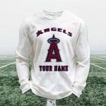 Personalized Angels Baseball Waffle Sweatshirt