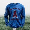 Personalized Angels Baseball Waffle Sweatshirt 2