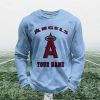 Personalized Angels Baseball Waffle Sweatshirt 4