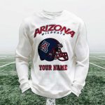 Personalized Arizona Wildcats Football Waffle Sweatshirt