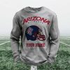 Personalized Arizona Wildcats Football Waffle Sweatshirt (4)