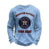 Personalized Astros Baseball Waffle Sweatshirt 3