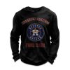 Personalized Astros Baseball Waffle Sweatshirt 4