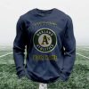 Personalized Athletics Baseball Waffle Sweatshirt 3
