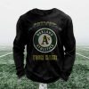 Personalized Athletics Baseball Waffle Sweatshirt 5