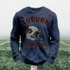 Personalized Auburn Football Waffle Sweatshirt 5