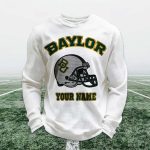 Personalized Baylor Football Waffle Sweatshirt
