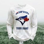 Personalized Blue Jays Baseball Waffle Sweatshirt