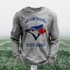 Personalized Blue Jays Baseball Waffle Sweatshirt 7 Personalized Blue Jays Baseball Waffle Sweatshirt 2