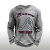 Personalized Braves Baseball Waffle Sweatshirt 2