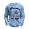 Personalized Braves Baseball Waffle Sweatshirt 3
