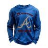 Personalized Braves Baseball Waffle Sweatshirt 6