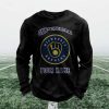 Personalized Brewers Baseball Waffle Sweatshirt 9 Personalized Brewers Baseball Waffle Sweatshirt 4