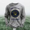Personalized Brewers Baseball Waffle Sweatshirt 11 Personalized Brewers Baseball Waffle Sweatshirt 6