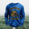 Personalized Broncos Football Waffle Sweatshirt (6)