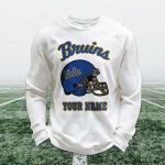Personalized Bruins Football Waffle Sweatshirt