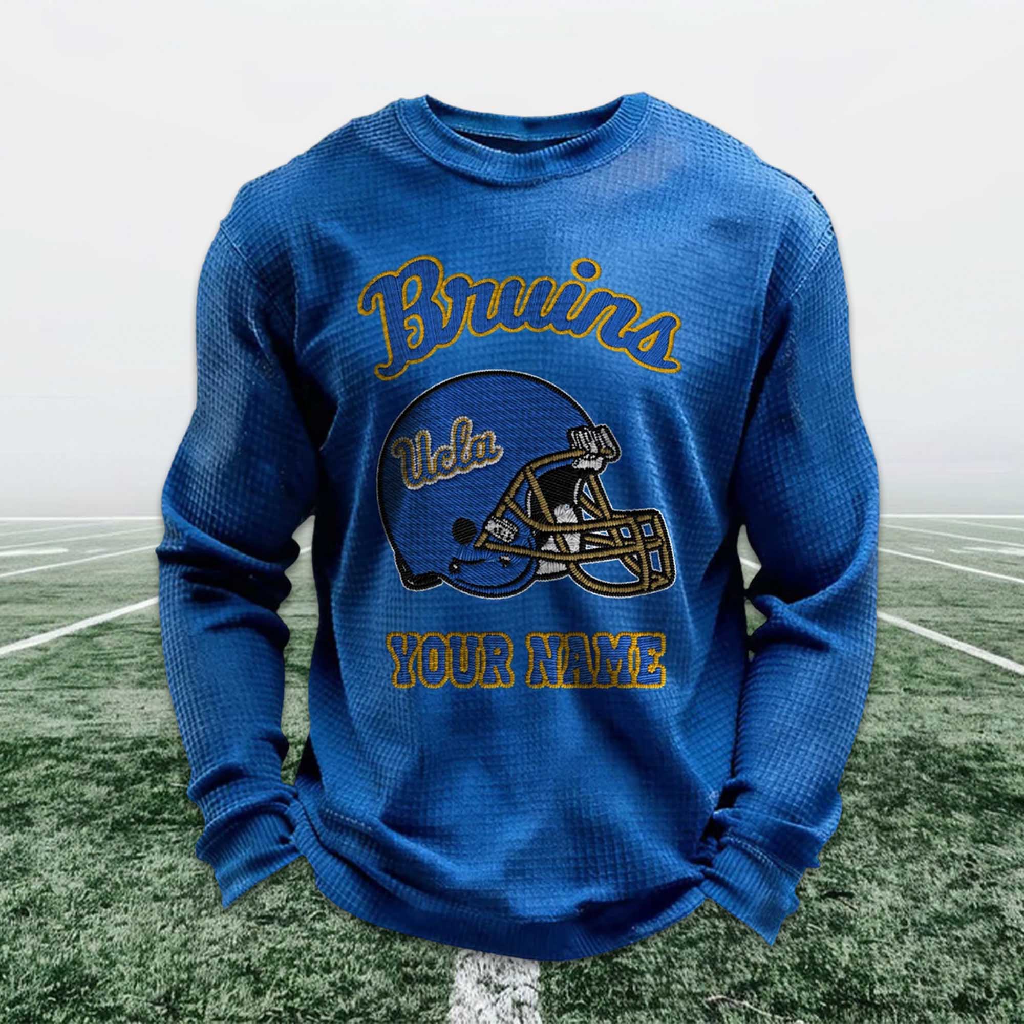 Personalized Bruins Football Waffle Sweatshirt 3 Personalized Bruins Football Waffle Sweatshirt (6)