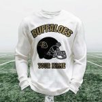 Personalized Buffaloes Football Waffle Sweatshirt