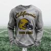 Personalized California Football Waffle Sweatshirt 9 Personalized California Football Waffle Sweatshirt (5)