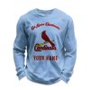 Personalized Cardinals Baseball Waffle Sweatshirt 4