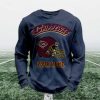 Personalized Chippewas Football Waffle Sweatshirt 3