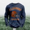 Personalized Clemson Football Waffle Sweatshirt (6)