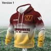 Personalized Commanders EST 1932 Football Waffle Hoodie 1