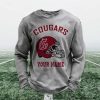 Personalized Cougars Football Waffle Sweatshirt (3)