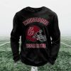 Personalized Cougars Football Waffle Sweatshirt (5)