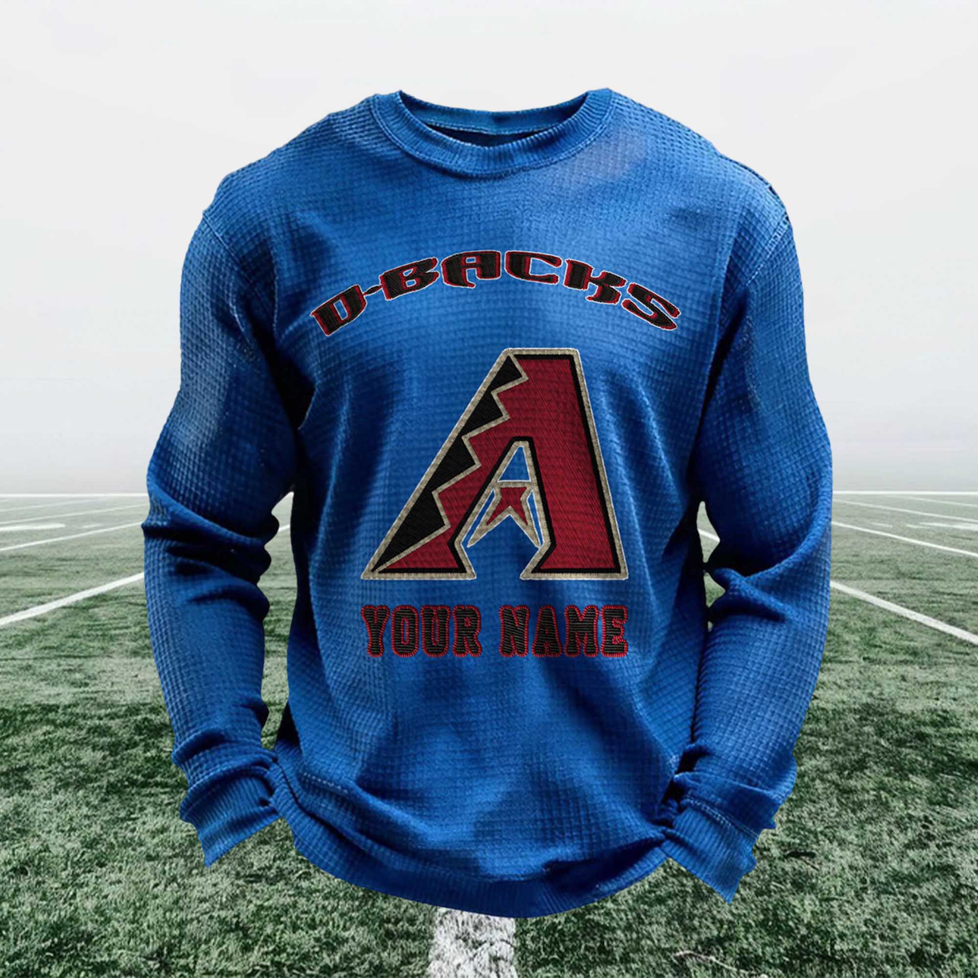 Personalized Diamondbacks Baseball Waffle Sweatshirt 6 Personalized Diamondbacks Baseball Waffle Sweatshirt 6