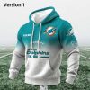 Personalized Dolphins EST 1965 Football Waffle Hoodie 1