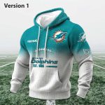 Personalized Dolphins EST 1965 Football Waffle Hoodie