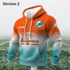 Personalized Dolphins EST 1965 Football Waffle Hoodie 2