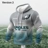 Personalized Eagles EST 1833 Football Waffle Hoodie (2)