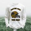 Personalized Fighting Irish Football Waffle Sweatshirt 1