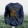 Personalized Fighting Irish Football Waffle Sweatshirt 4