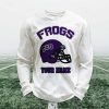 Personalized Frogs Football Waffle Sweatshirt (1)