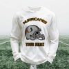 Personalized Hurricanes Football Waffle Sweatshirt 1