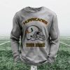 Personalized Hurricanes Football Waffle Sweatshirt 3