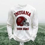 Personalized Indiana Football Waffle Sweatshirt