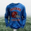 Personalized Indiana Football Waffle Sweatshirt 2