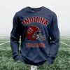 Personalized Indiana Football Waffle Sweatshirt 3