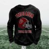 Personalized Indiana Football Waffle Sweatshirt 6