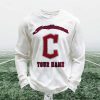 Personalized Indians Baseball Waffle Sweatshirt 1