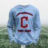 Personalized Indians Baseball Waffle Sweatshirt 4