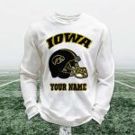 Personalized Iowa Football Waffle Sweatshirt