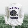 Personalized Kansas State Football Waffle Sweatshirt 1